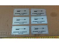 METAL PLATES - 6 PCS