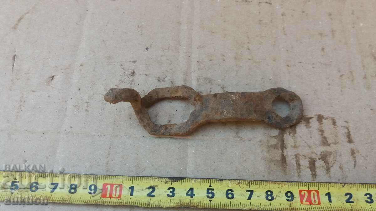 OLD WROUGHT LOCK FOR CABINET, CHEST