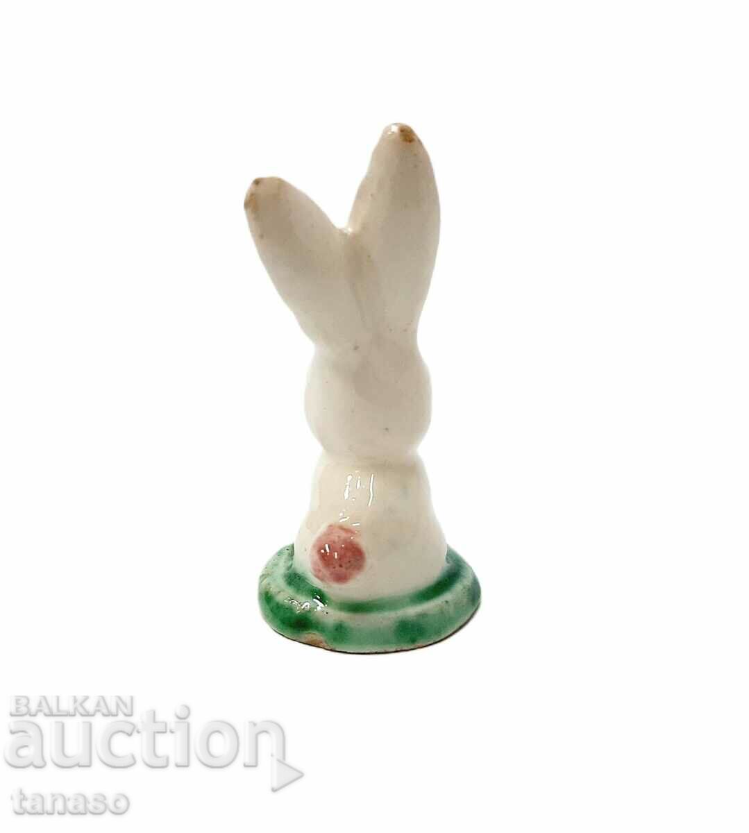 Δημοπρασία Παλιό μικροσκοπικό κεραμικό ειδώλιο λαγουδάκι (11.3)
