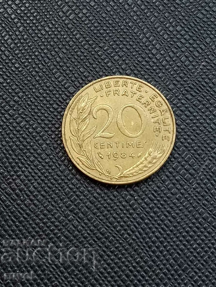 France 20 centimes 1984