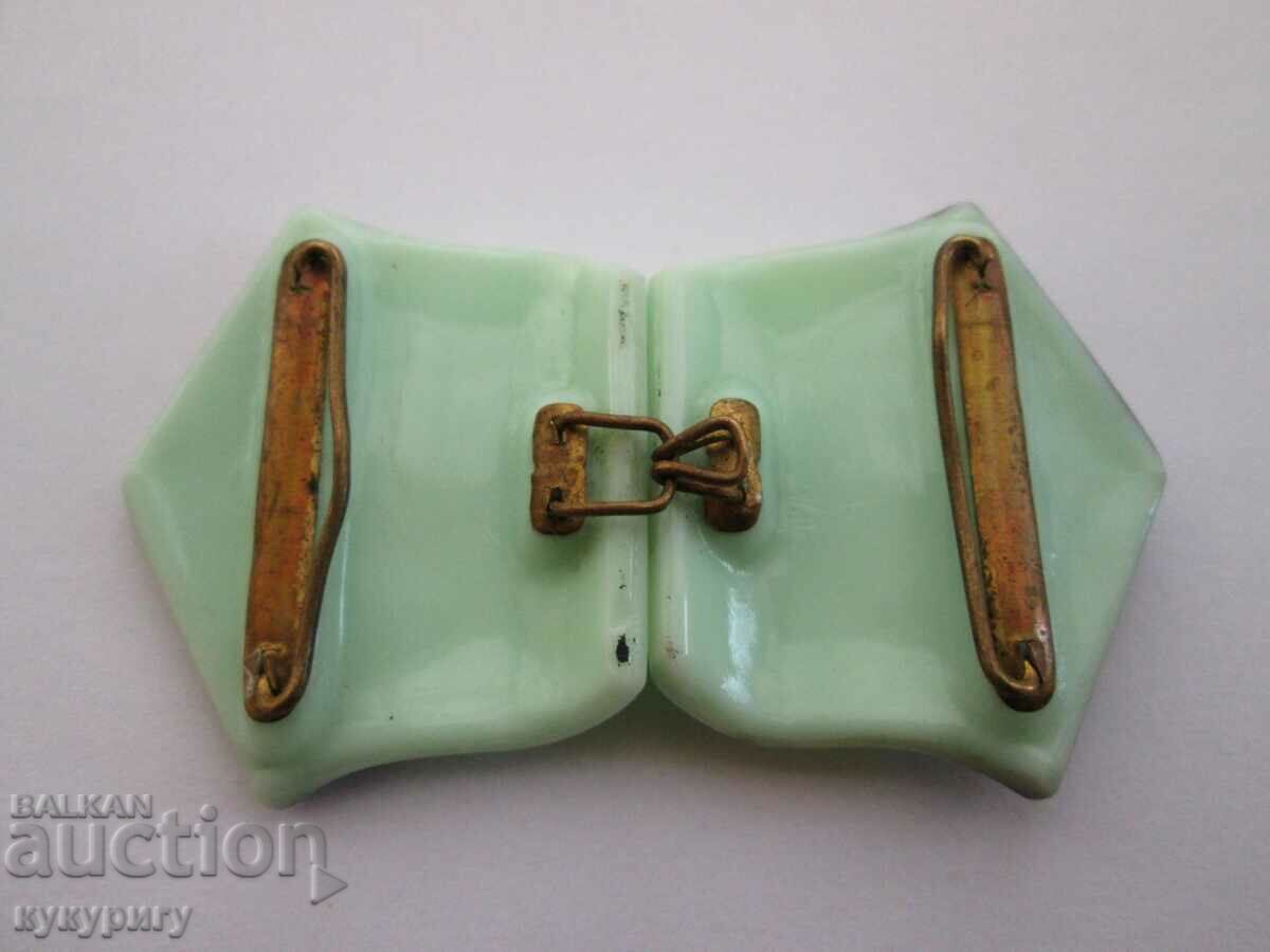 Auction Vintage Ladies Art Deco Glass Belt Buckle Auction Vintage Ladies Art Deco Glass Belt Buckle