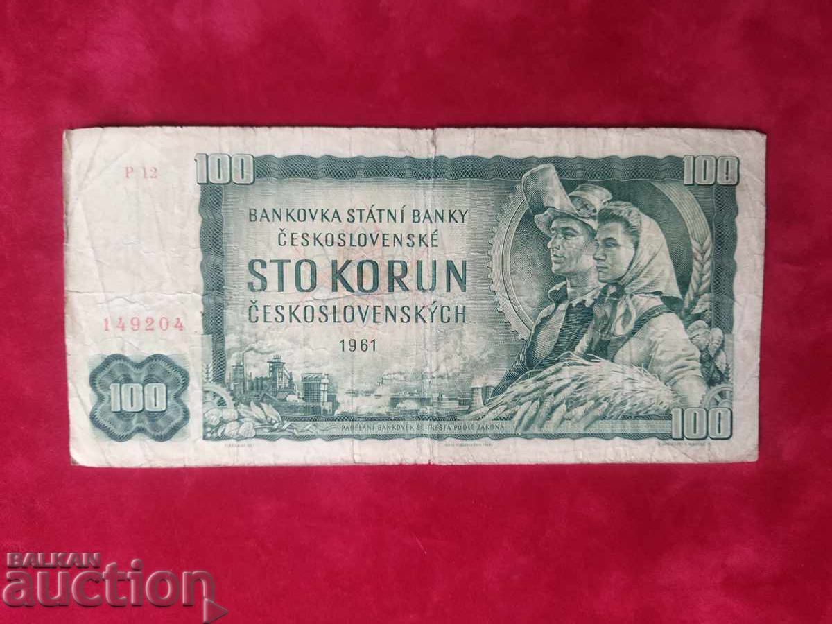 Czechoslovakia 100 crowns from 1961 Czechoslovakia 100 crowns from 1961
