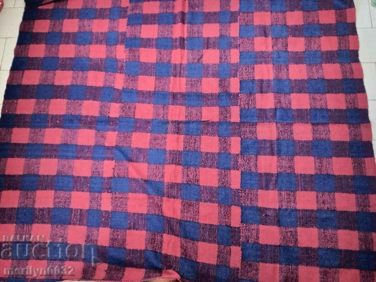 Auction Old hand woven blanket wool tablecloth Auction Old hand woven blanket wool tablecloth