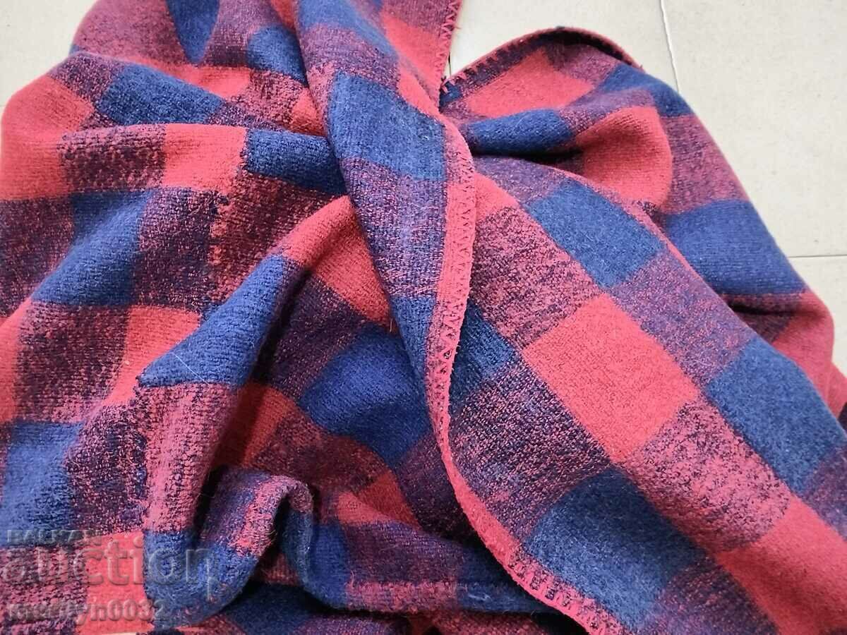 Old hand woven blanket wool tablecloth - 7 Old hand woven blanket wool tablecloth - 7