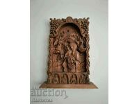 Wood carving Madonna and Child