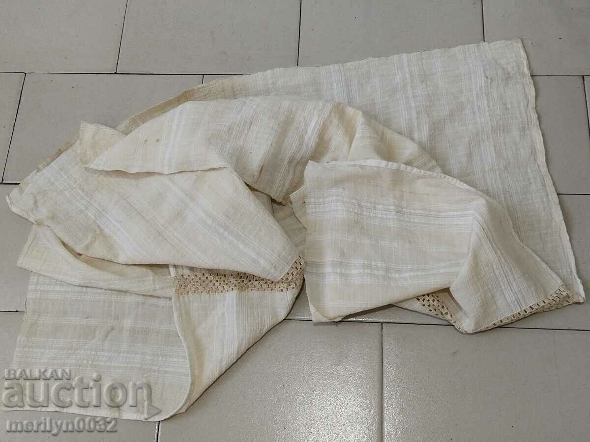 Old hand-woven kerchief tablecloth - 6 Old hand-woven kerchief tablecloth - 6