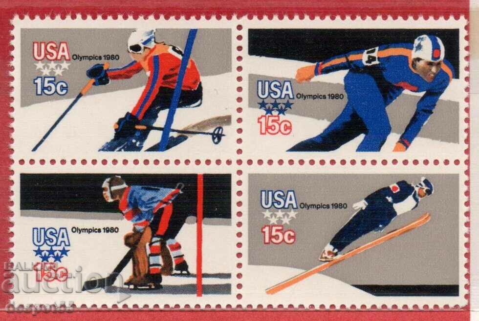 1980. USA. Winter Olympics - Lake Placid, USA.