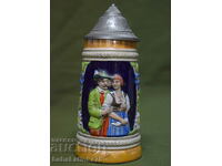 West German ceramic beer mug GERZ