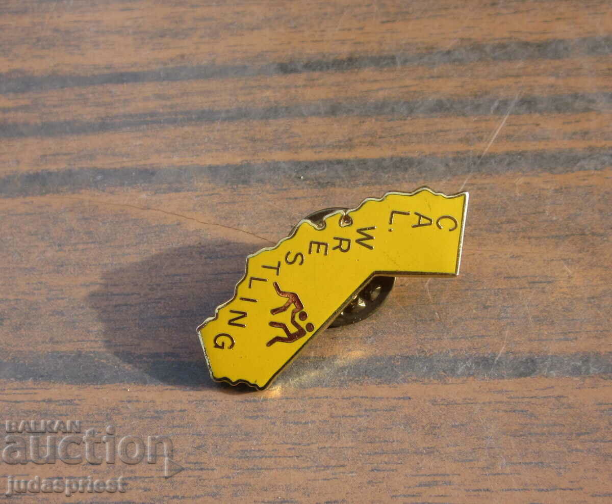 Δημοπρασία αθλητικό σήμα διακριτικά από το πρωτάθλημα της Καλιφόρνιας πάλης Δημοπρασία αθλητικό σήμα διακριτικά από το πρωτάθλημα της Καλιφόρνιας πάλης