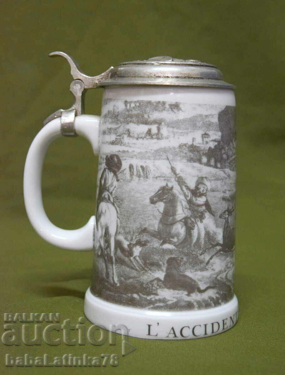 Old porcelain beer mug - GDR