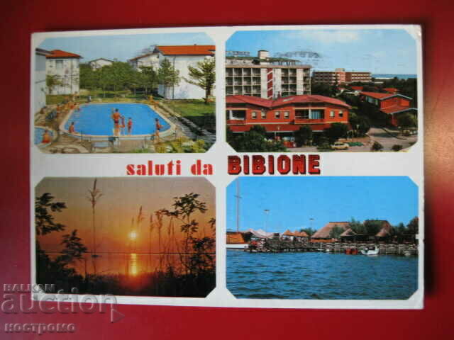 Traveled  Italia Post card   -  A 4239