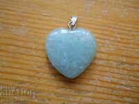 locket - heart - green aventurine