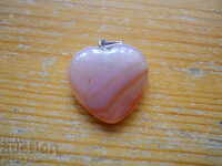 locket - heart - agate