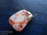 locket - pendant - pink aventurine