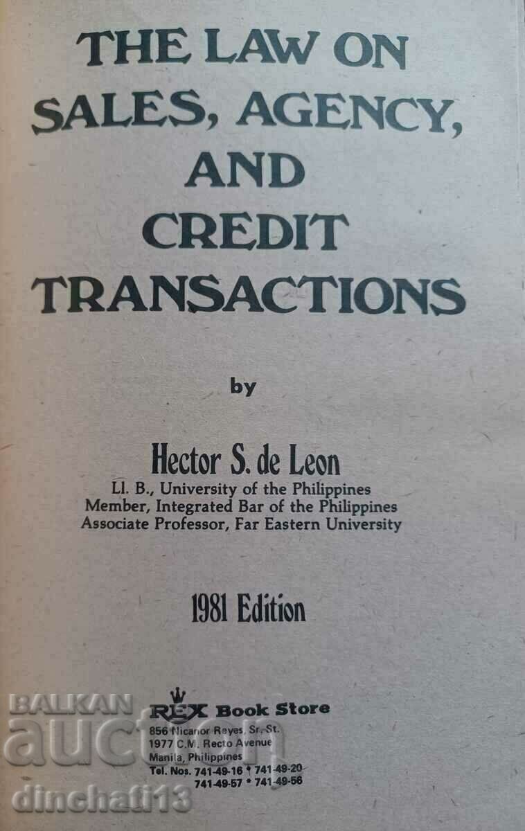 The law on sales, agency, and credit transactions: Hector with price 25.00 BGN | € 12.78