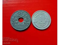 20 centimes 1942, 1 franc 1948