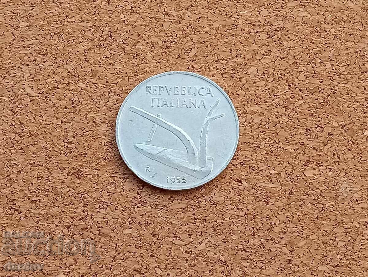 Italia 10 lire 1955 cu preț € 0.25 | 0.49 BGN Italia 10 lire 1955 cu preț € 0.25 | 0.49 BGN