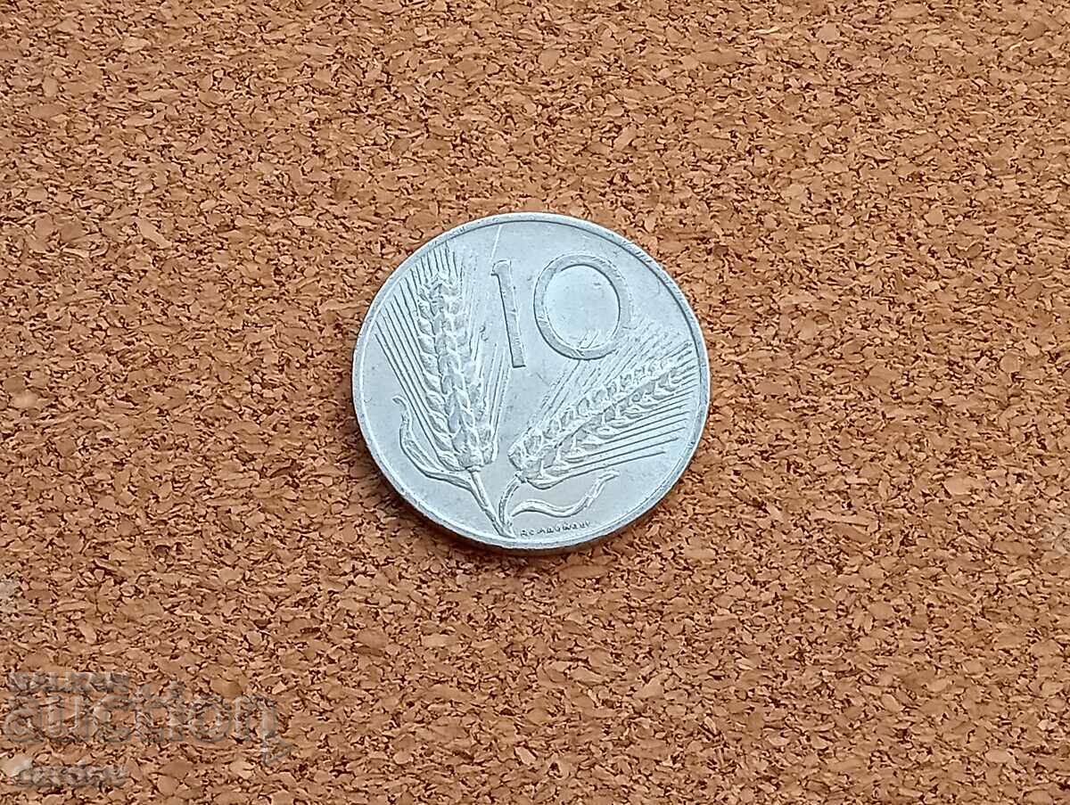 Italy 10 Lira 1955