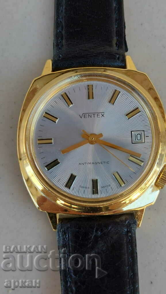 Ventex mechanical wristwatch, gold-plated - 50 pieces with price 50.00 BGN | € 25.56