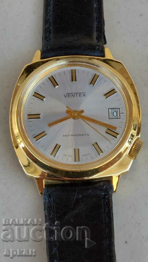 Ventex mechanical wristwatch, gold-plated - 50 pieces