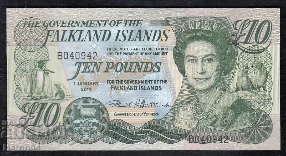 10 pounds 2011, Falkland Islands