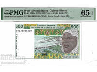 Statele Africii de Vest Togo 500 de franci Pick 810 tm PMG 66