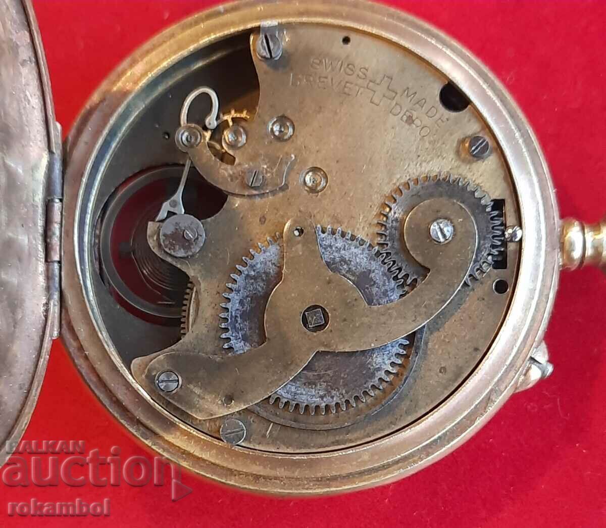 Швейцарски джобен часовник FACON,около1900 г - 7 Швейцарски джобен часовник FACON,около1900 г - 7