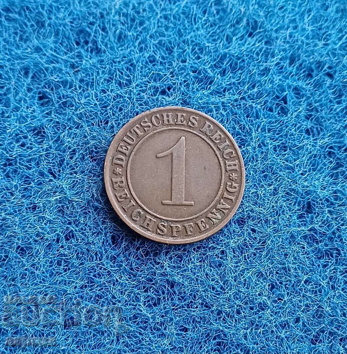 1 pfenning Germany 1935/J