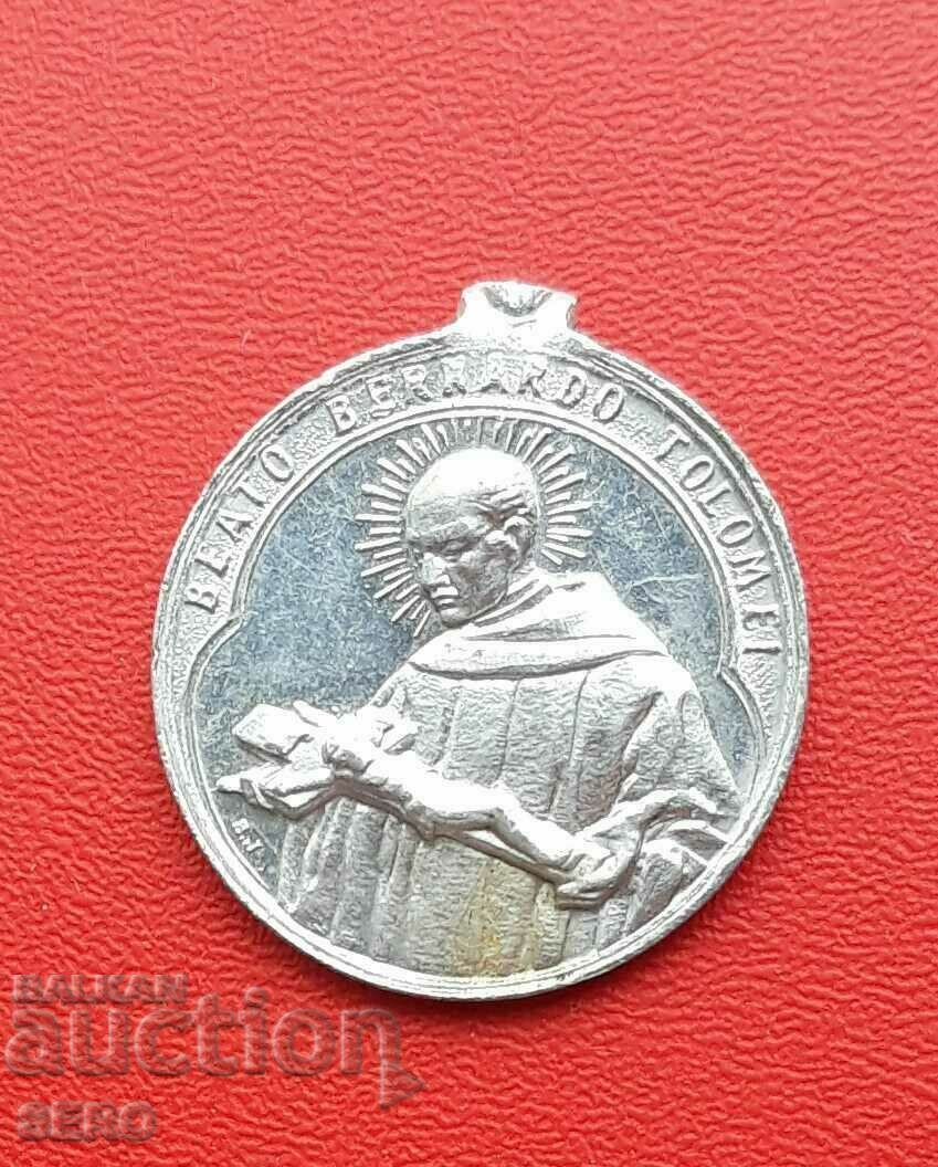 Religious Medallion - Saint Bernardo Ptolemy 1272-1348 - Theologian