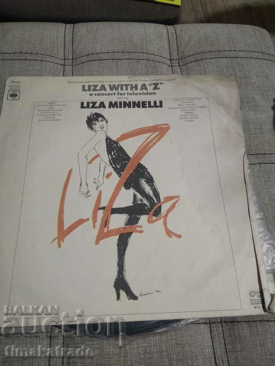 placa BTA 1144 Liza MINELLI. Liza cu un „Z”