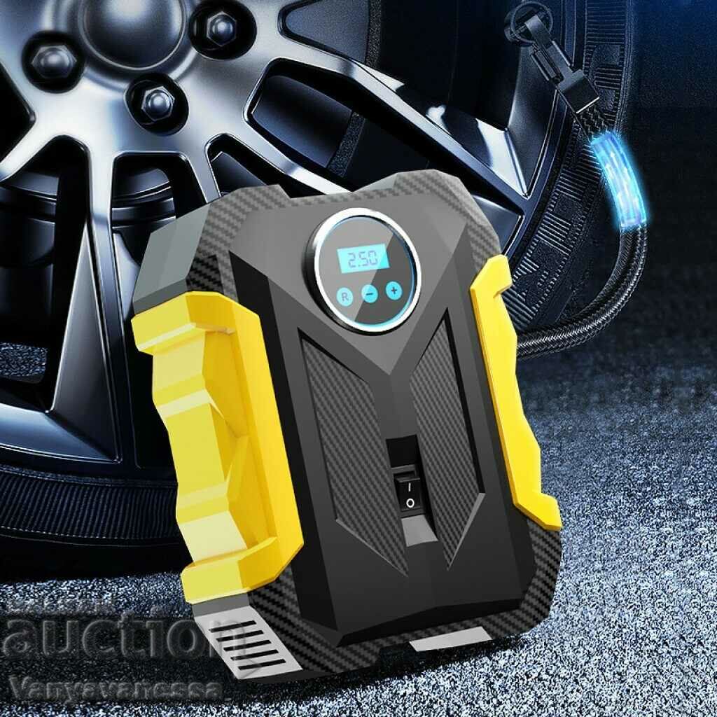 Car portable air pump with wireless digital display