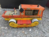 Old German metal toy tractor model