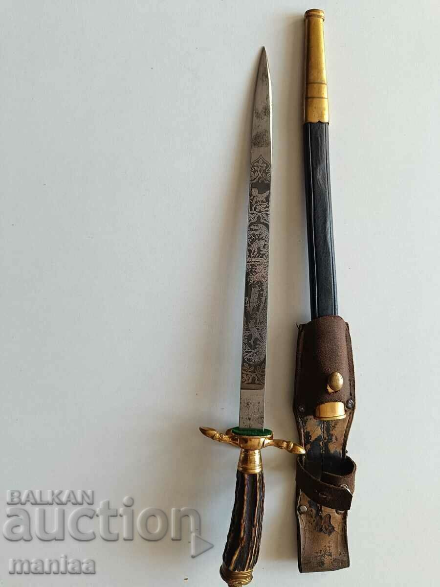 Licitație Vechi câine de vânătoare german - Hirschfanger