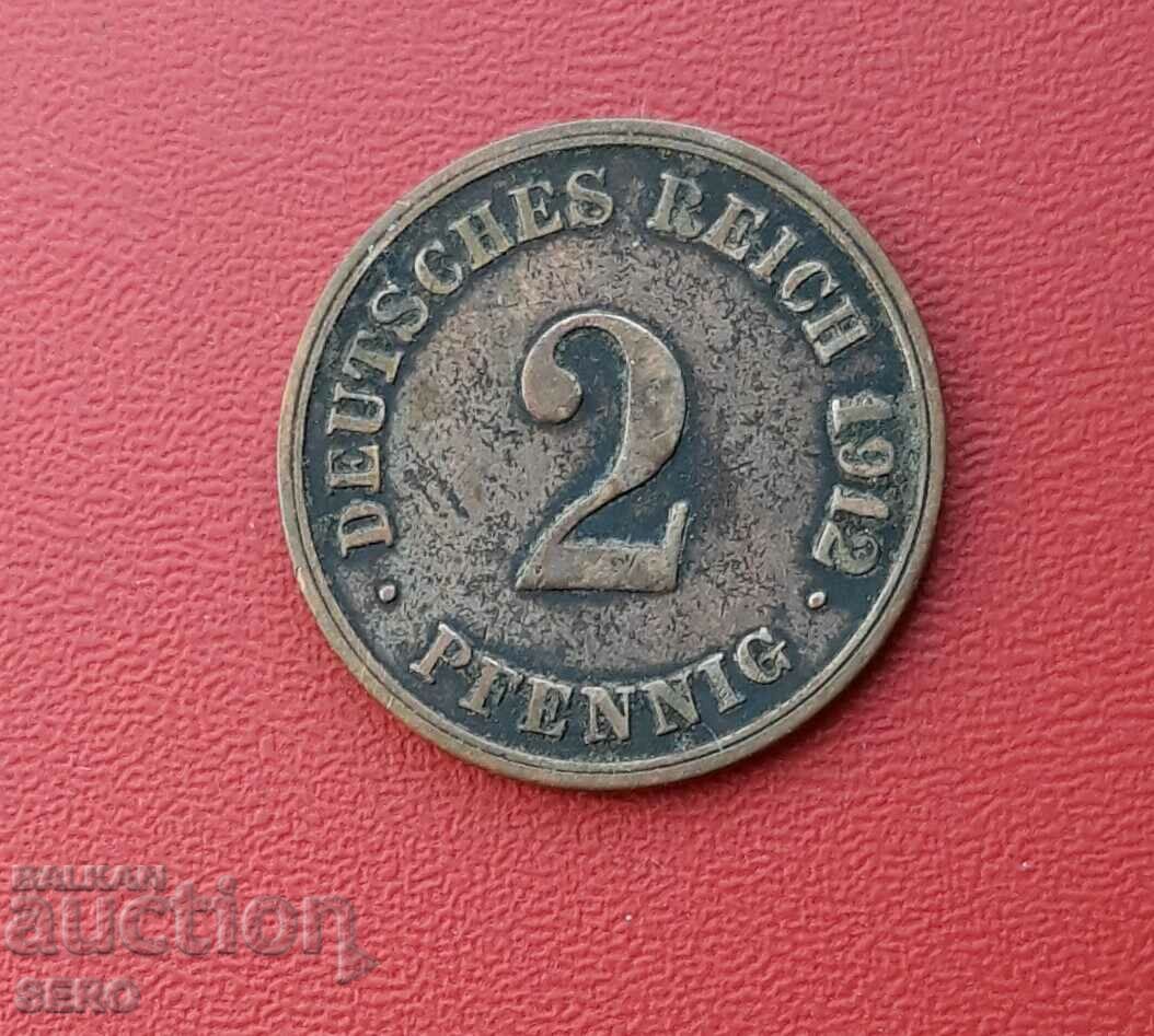 Γερμανία-2 pfennig 1912 G-Karlsruhe