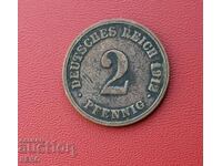 Germany-2 pfennig 1912 G-Karlsruhe