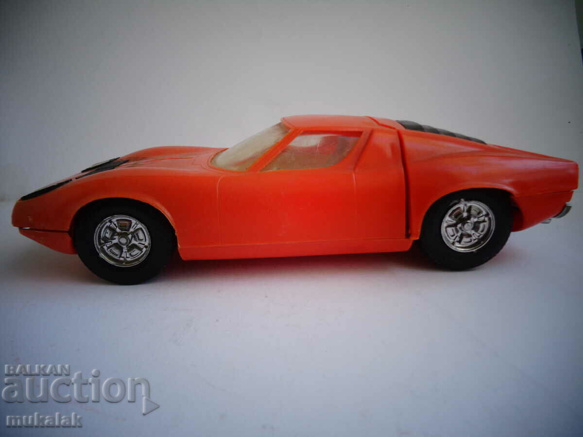 HIGH SPEED LAMBORGHINI MIURA OLD GERMAN TOY TROLLEY