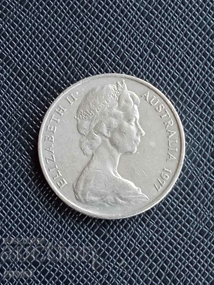 Australia 20 pence 1977 cu preț € 0.70 | 1.37 BGN