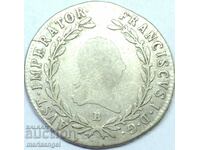 20 Kreuzer 1818 Austria B - Kremnitz Hungary silver