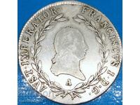 20 Kreuzer 1817 Austria A - Vienna Hungary silver