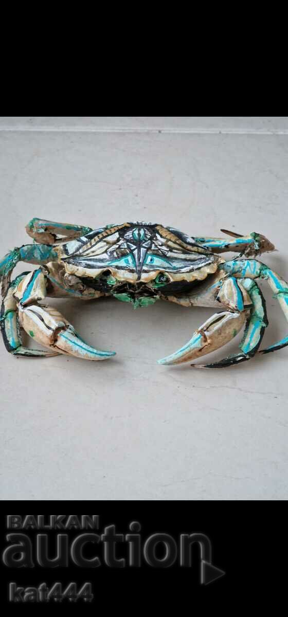 Crab decorativ, articole lucrate manual