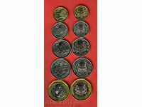 SINGAPORE SINGAPORE 5 10 20 50 Cents $1 - 2013 UNC BIMETAL