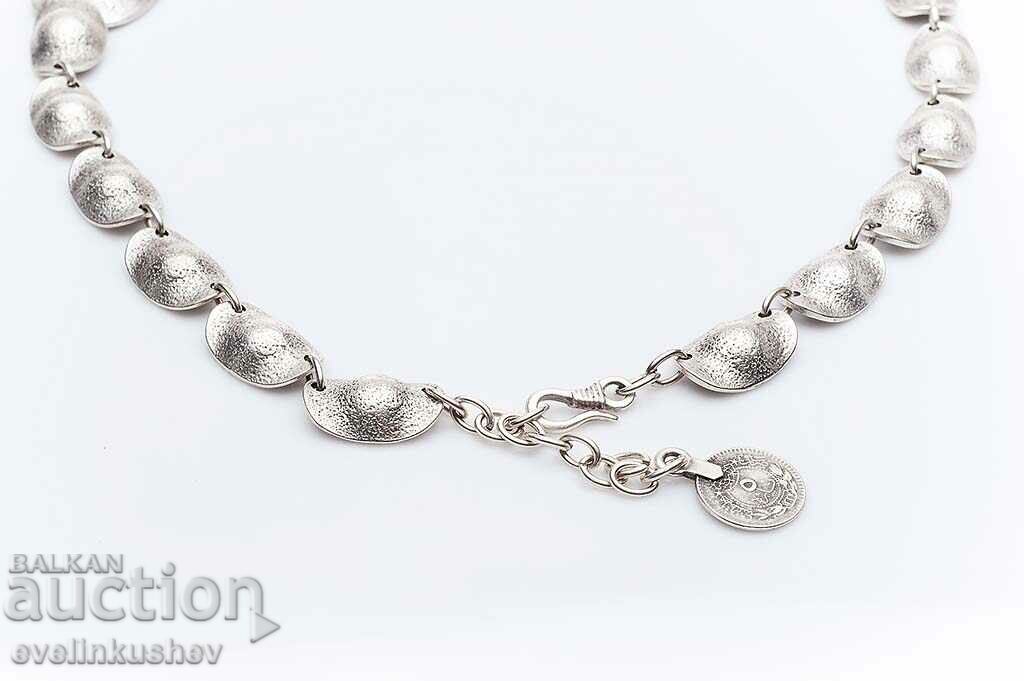 Auction Silver plated necklace KN-0301001029 Auction Silver plated necklace KN-0301001029
