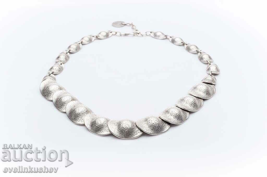 Silver plated necklace KN-0301001029