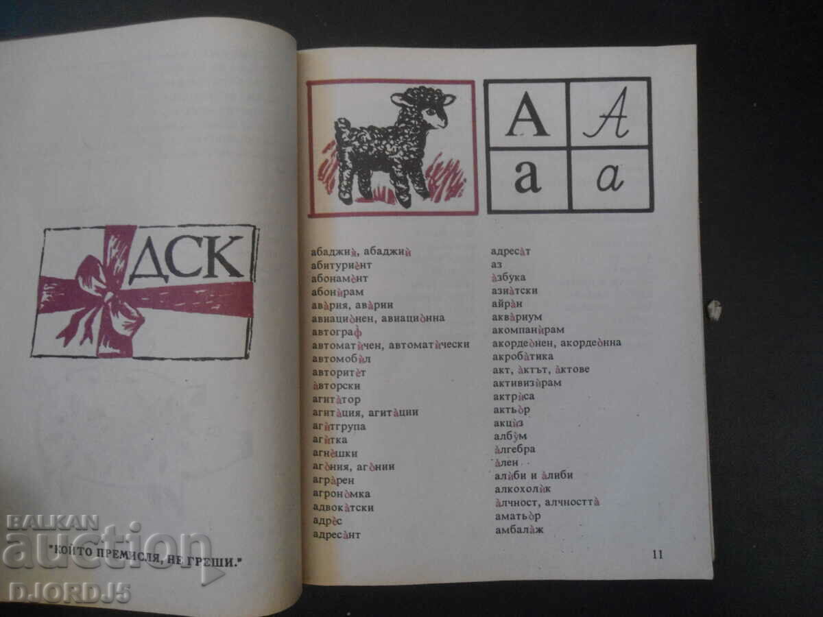 Auction  I write correctly, a spelling and grammar dictionary for children