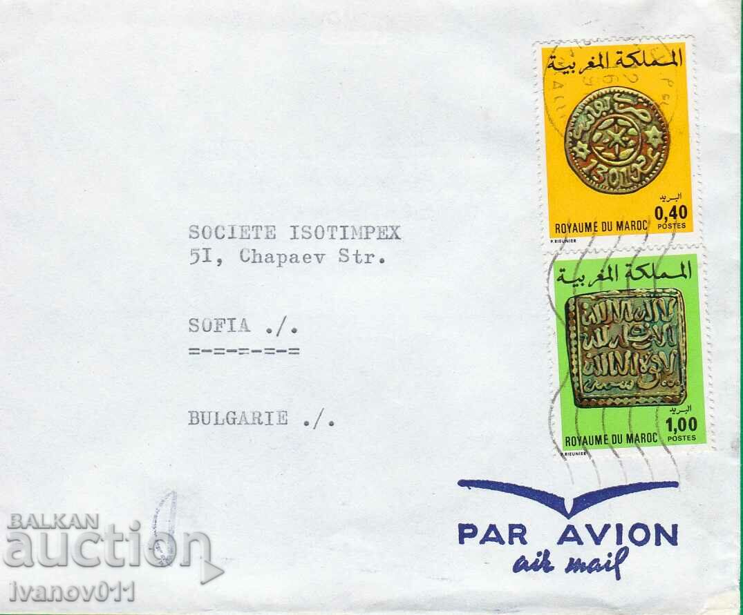 STAMP ENVELOPE WITH COINS