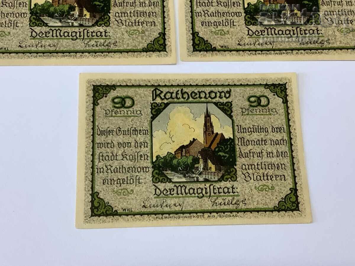 Germany notgeld 50, 75 and 90 pfennig 1921 with price 8.70 BGN | € 4.45 Germany notgeld 50, 75 and 90 pfennig 1921 with price 8.70 BGN | € 4.45