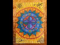 Drawing mandalas fractals signature 30 cm