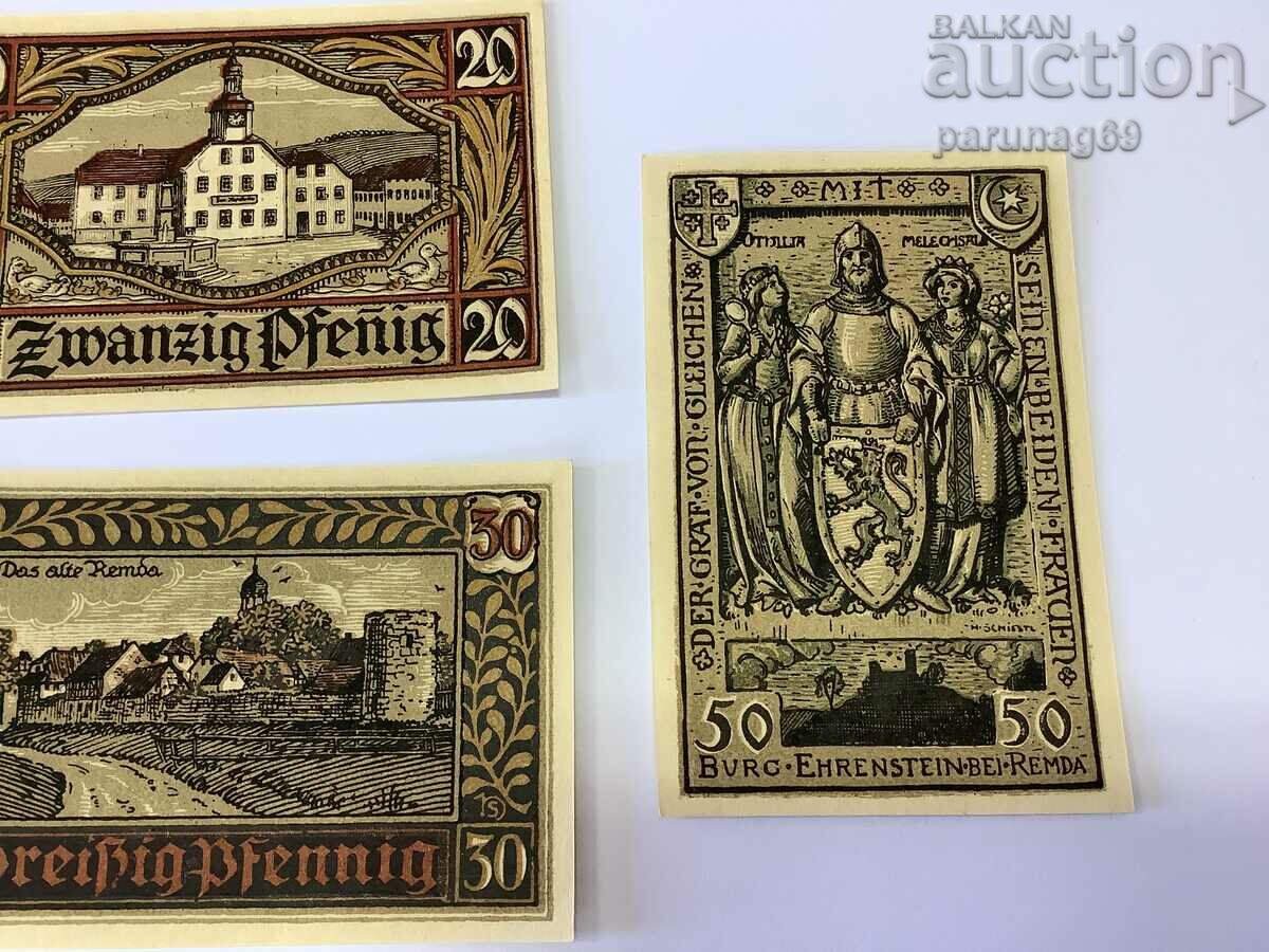 Δημοπρασία Γερμανία notgeld 20, 30 και 50 pfennig 1921 Δημοπρασία Γερμανία notgeld 20, 30 και 50 pfennig 1921
