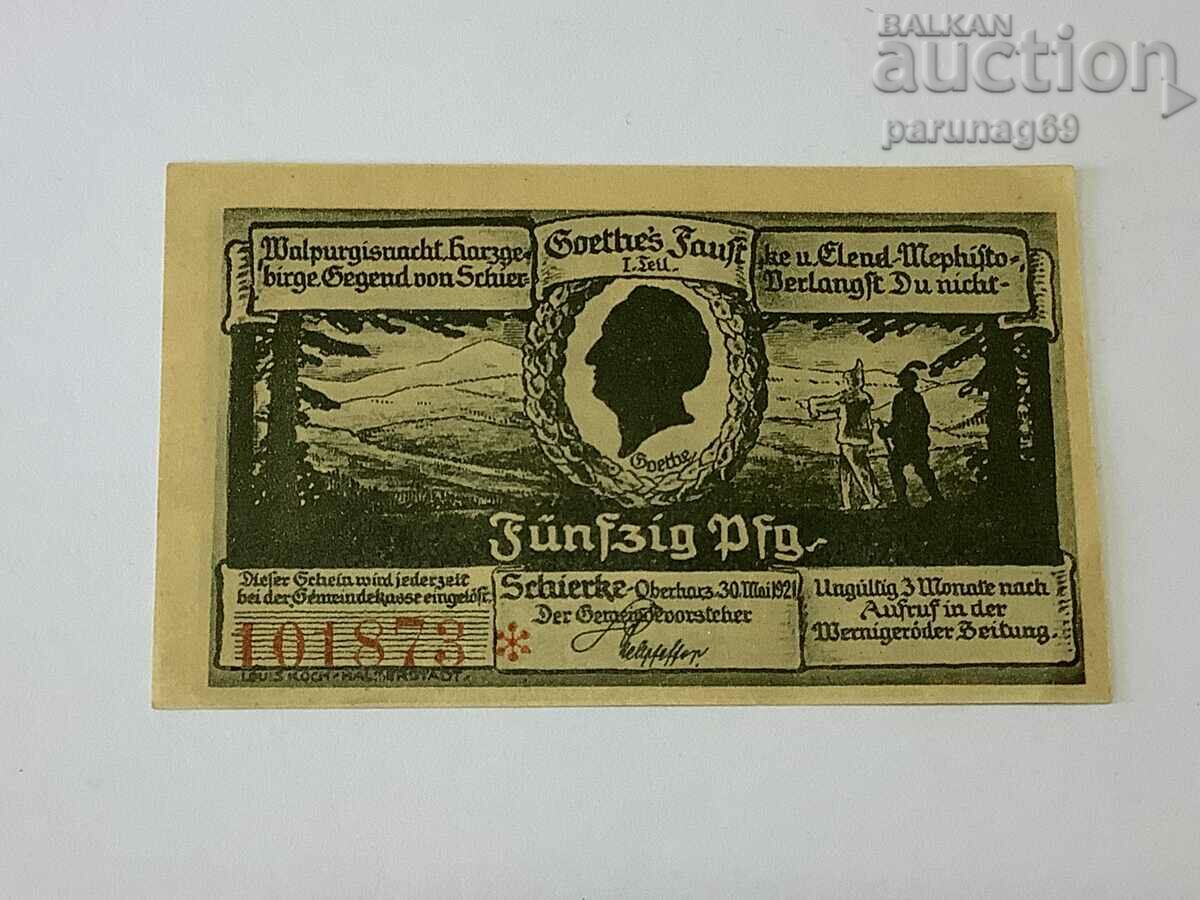 Germania notgeld 50 pfennig 1921