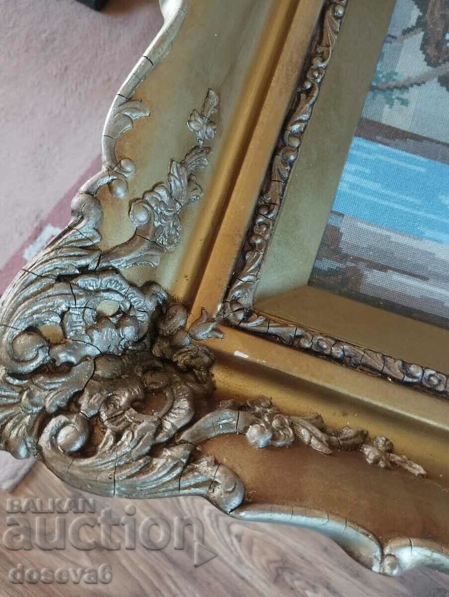 Licitație tapiserie „Caii la groapă de apă” în cadru baroc.